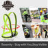 High Visibility Safety Vest,Lightweight,Adjustable & Elastic Vest,Hi Vis Reflective Strips, Fit for Men & Women, Construction,Cycling, Runnning, S...