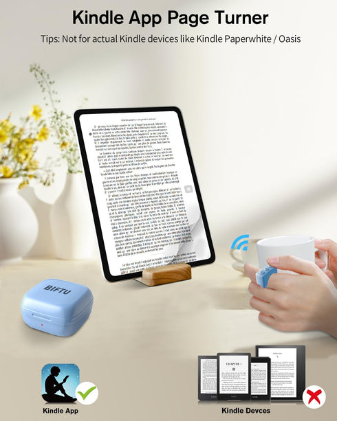Remote Control for TikTok, Bluetooth Scrolling Ring for TIK Tok, Page Turner for Kindle App, Wireless Camera Remote Shutter for iPhone iPad Androi...