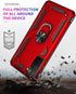 for Samsung Galaxy S21 Plus 5G Case with HD Screen Protectors, Androgate Military-Grade Metal Ring Holder Kickstand 15ft Drop Tested Shockproof Co...