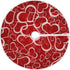 Valentine's Day Tree Skirt Love Heart Christmas Tree Skirt for Holiday Party Decoration 36 Inch...