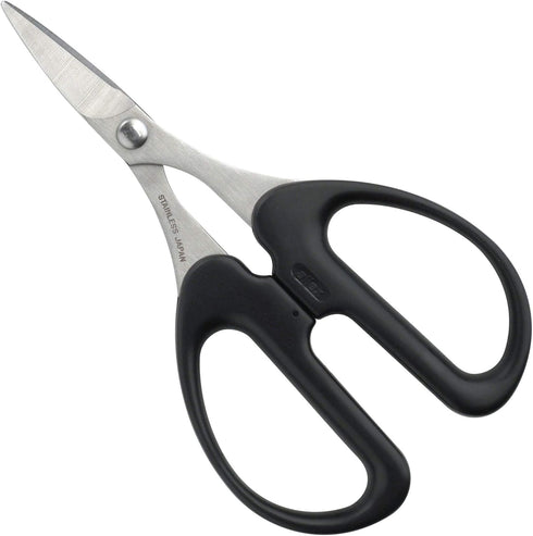 ALLEX Rubber Scissors Heavy Duty Sharp Japanese Stainless Steel 1", Small Rubber Cutting Scissors for Rubber Sheet, Rubber Stamp, Craft, Curved Bl...