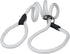 Dogs My Love Nylon Rope Slip Dog Lead Collar and Leash British Style 4ft Long (Large: 0.4" (10mm), White)...
