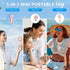 Mini Handheld Fan, Neck Fan, Portable Fan Rechargeable, 2500mAh Rechargeable USB Fan, 180° Adjustable,3 Speed Personal Small Desk Fan, Strong Airf...
