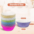 240pcs Metallic Foil Cupcake Liners - Standard Size 2 Inches Paper Muffin Liners, Thick & Sturdy - 6 Colors Baking Cups Cupcake Wrappers, Model BK...
