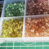 INSPIRELLE 2400 Pieces 6mm Bicone Beads 30 Colors Faceted Acrylic Beads Plastic Spacers Beads for Jewelry Making and Crafting...