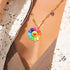 20pcs Colorful Sunflower Charms Resin Rainbow Smiling Face Flower Pendants Sunflower Beads Charm Collection Crafts for DIY Bracelet Necklace Earri...