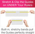 Guidelines4Quilting Quilt Ruler Upgrade Kit for 12 Inch and 24 Inch Rulers, Cut Accurate Strips and Squares Even in 1/8 Inch Increments with No Fa...
