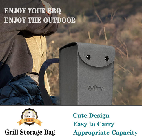 Grill tool bag?BBQ tool storage?Grilling Bags for Outdoor Grilling, Grill tool storage? BBQ tool bag? grill utensil storage,Foldable Grill Bag for...