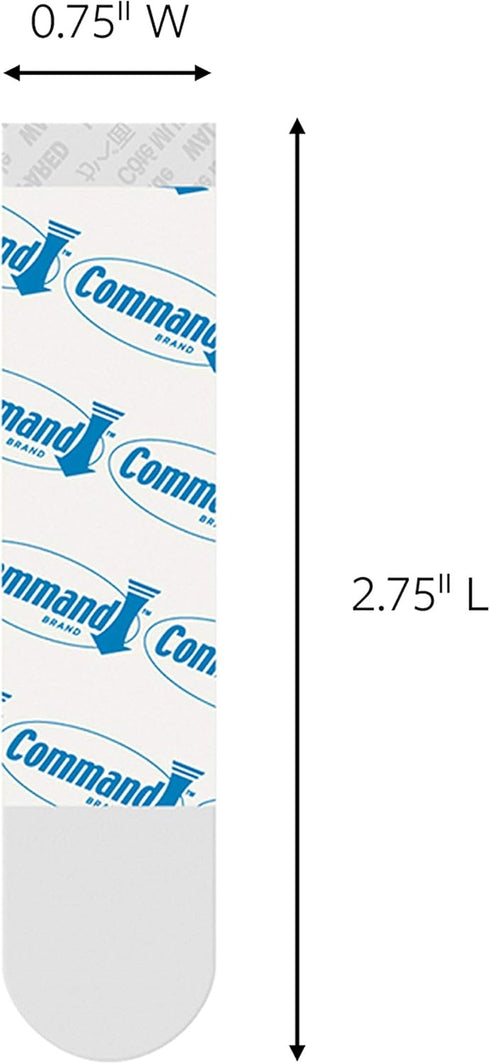Medium Clear Hooks, 9 Refill Strips, 9 Count...