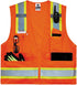 Ergodyne - 24069 GloWear 8248Z ANSI Two-Tone Surveyors Reflective Safety Vest, Orange, 4XL/5XL...