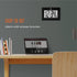 MARATHON Large Digital Wall Clock with 8” Display, Black - Easy to Read...
