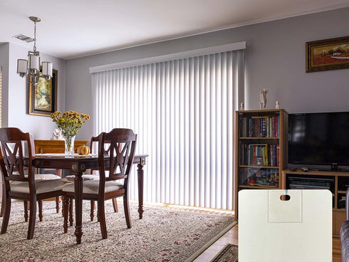 60 PCS Vertical Blind Repair Tabs Kit Clear Fixer Verticle Blinds Snap in Replacement Slats Parts Panels...