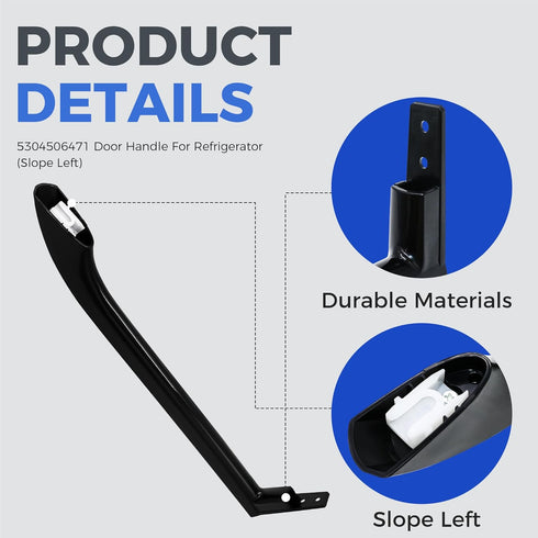 Romalon 5304506471 Refrigerator Door Handle Replaces 5304504509 5304504510 Slope (Left)...