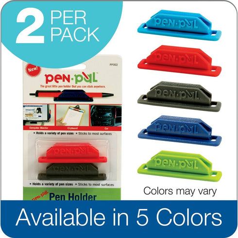 Pen Pal Pen Holders, 2 Pack, Assorted Colors (PENPAL-BP2)...