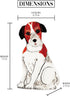 Pavilion Gift Company Chloe-Jack Russell-7.5" Small Dog Vase, Brown, White, Black...
