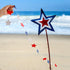 Frienda 44.3 ft Red Blue White Star Streamers Patriotic 4th of July Decorations Star Garland Glitter Banner Hanging Decorations, 3 Pack...