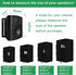 2 PCS Outdoor Speaker Cover, Wall Mounted Speaker Cover Weatherproof Waterproof UV Resistant and Dustproof 600D Oxford Cloth, Black(H 16" x W 10" ...