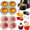 2 Pcs Air Fryer Accessories, Silicone Muffin Pans for Baking? Non-Stick Food-Grade Air Fryer Liners with 16 Disposable Paper Coated Baking Cups...