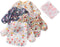5pcs Set Long Sleeve Waterproof Bib Full Coverage Apron Bib Smock Toddler Bibs with Pocket 6-30 Months...