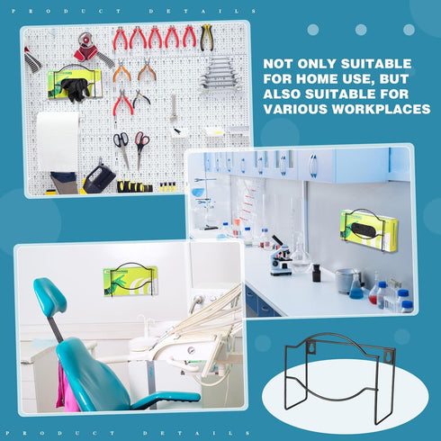 2 Pcs Glove Box Dispenser Glove Box Holder Metal Glove Box Holder Wall Mount Disposable Glove Dispenser Rubber Gloves Facial Tissue Holder for Foo...