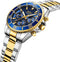 BIDEN Mens Watches Chronograph Stainless Steel Waterproof Date Analog Quartz Watch Business Wrist Watches for Men...