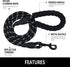 5/6 FT Strong Pet Dog Leash with Soft Padded Handle,Highly Reflective Rope for Night Walking,360-Degree Rotating Metal Buckle Without Tangles,Suit...