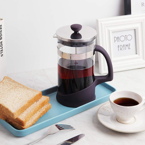Kitchenexus French Press Coffee Maker, Coffee Press & Tea Maker with Stainless Steel Filter, Portable Glass Coffee Press with 4 Filter Screens 32o...