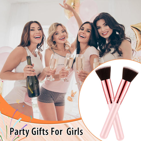 10 Pcs Flat Top Foundation Brush Bachelorette Party Favors Foundation Brush Dense Makeup Artist Brush for Liquid, Cream, Flawless Face Blush Brush...