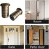 Floor Hole Dust-Proof Cover, Door Bolt Accessories, Safety Sliding Lock Inserts, Spring All Copper Dust-Proof Cover Hardware Cylinder Bolt 2 Pcs...