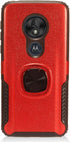 Compatible with T-Mobile REVVLRY, Moto G7 Play, G7 Optimo XT1952/DL - Hybrid Phone Case w/Ring Stand - RS4 Red...