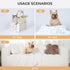 1 Pack 3 Blankets Super Soft Cute Dot Pattern Pet Blanket Flannel Throw for Dog Puppy Cat Beige/Brown/Pink Medium...