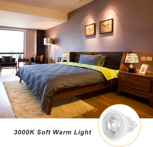 YUIIP 5W MR11 GU4 LED Light Bulbs 12V 20W 35W 40W Halogen Bulb Replacement Soft Warm White 3000K Recessed Spotlight Lamp for Landscape Track Light...
