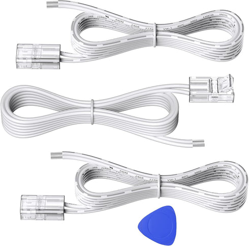 EMITEVER LED Strip Light Connector, 3 Packs, Tape Light Extension Connector for 8mm Width LED Strip Lights...
