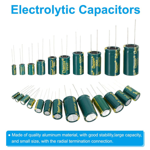 PATIKIL 16V 220uF Electrolytic Capacitors, 20Pcs 6x12mm Aluminum High Frequency Electrolytic Capacitors for TV, LCD Monitor, Refrigerator, Circuit...