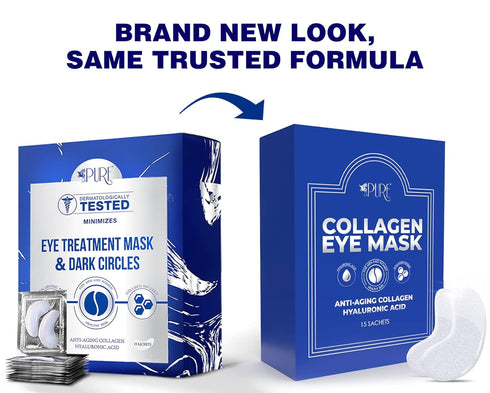 Collagen Boosting Eye Mask Patches Under Eye Patches for Puffy Eyes Hyaluronic Acid Dark Circles Bags Lines Anti Wrinkles Anti Aging Hydrating Moi...