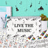 Scrapbook Paper 11.8x11.8 Inch Musical Note Pattern Paper Double-Sided Craft Paper Decorative Paper Folded Flat for Art Craft DIY Card Making, Scr...