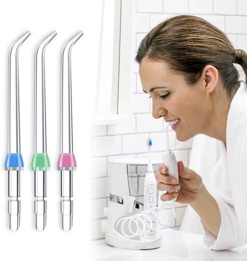 Flosser Replacement Tips for Waterpik Water Flosser, Reach Flosser Refill Heads Replacement Heads for Waterpik, Compatible with Waterpik Oral Irri...