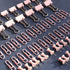 Pink Paper Clips and Binder Clips Set, 3 Pack, 216 pcs, Metal Assorted Sized Binders with Push Pins, Cute Office Supplies for Desk, Desk Accessori...