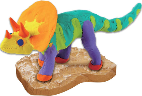 Dino Models, Clay Craft Kit - Dinosaur Arts and Crafts for Kids - Dinosaur Easter Gifts for Boys & Girls - Build 4 Dinos with Air Dry Magic Modeli...