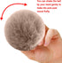 BQTQ 20 Pieces Faux Fur Pom Pom Balls DIY Faux Rabbit Fur Fluffy Pompoms with Elastic Loop for Hats Keychains Scarves Gloves Bags Accessories(10 S...