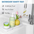 Bloss Silicone Bathroom Tray with Soap Holder - 7.9" Marble Vanity Trays for Bathroom Counter, Soap Dispenser Tray with Sponge Holder, Toilet Tank...