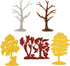 BMC CTS Fall Woodland Forest Trees - 8pc Plastic Playset Diorama Accessories...