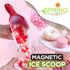 Spring Chef Red Magnetic Ice Scoop for Freezer Bin - Flexi-Plastic Ice Scoopers for Food with Soft Grip Handle - Popcorn Scoop - Kitchen Scoopers ...