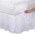 Bed Maker’s Never Lift Your Mattress Microfiber Wrap-Around Bed Skirt, Gathered Ruffled Style, Classic 14 Inch Drop Length, Twin, White...
