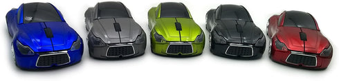 Wireless Car Mouse 2.4Ghz 3D DPI 1600 Cool Sport USB Gaming Mouse Mice for PC Computer Laptop Notebook Green...