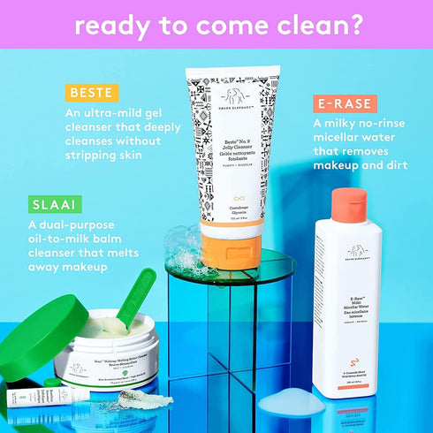 Drunk Elephant Beste No. 9 Jelly Cleanser - 2 fl oz (60 mL) - Gentle Face Wash and Makeup Remover for All Skin Types...