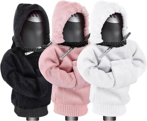 Car Gear Shift Cover, Universal Shift Knob Cover, Mini Hoodie for Car Shifter, Shift Knobs Fashionable Hooded Shirt Car Shifter Stick Protector De...