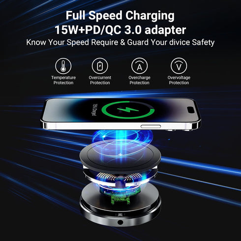 KPON Travel Charger for iPhone and Apple Watch, Magnetic Wireless Phone Charger 3 in 1, Compatible with iPhone 14/13/12, Apple Watch 7/6/5/4/3/2/S...
