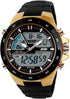 FANMIS Men's Analog Digital 50M Waterproof Sports Watch Military Multifunction Stopwatch Alarm Backlight Gold Watch...