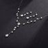 Bride Crystal Necklace Earrings Set Bridal Floral Wedding Jewelry Sets Rhinestone Choker Necklace Prom Costume Jewelry Set for Women and Girls...